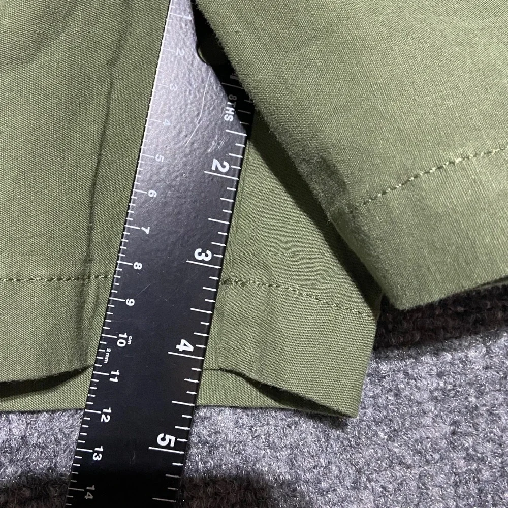 J.Crew‎ Women's 26 Olive Green Mid Rise Cotton Linen Utility Shorts CJ117 NWT